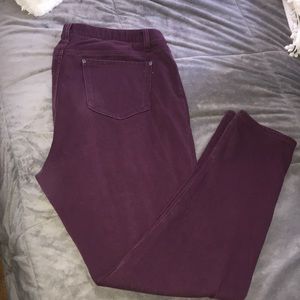 Maroon Jegging 1X